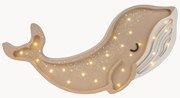 Candeeiro LED artesanal para crianças regulável com temporizador e comando Whale