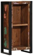 vidaXL Mesa de cabeceira 40x30x80 cm madeira recuperada maciça