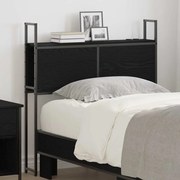 vidaXL Cabeceira de armazenamento com cabeceira Carvalho preto 75 cm