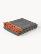 Manta com padrão espinha de peixe Agatha