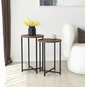 Mesa de Centro Neta – Nogueira – Medidas Grandes: Largura: 35 cm Altur