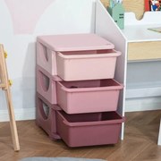 Organizador de Brinquedos Luna - Rosa - Design Moderno