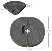 Guarda-sol de Jardim – Modelo Grosseto – 100x100x10 – Proteção Solar