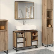 vidaXL Conjunto de Móveis para Banheiro 2 pcs Carvalho Artesanal