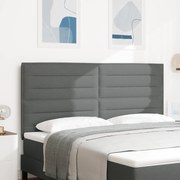vidaXL Cabeceira Design Linhas Cinza Escuro 180 cm Tecido