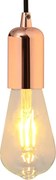 vidaXL Casquilhos de lâmpadas 2 pcs rosa dourado E27