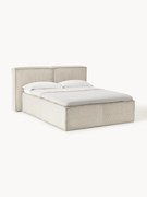 Cama de casal em bombazina Lennon