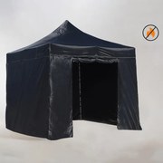 Tenda 3x3 Master Ignífuga (Kit Completo) - Preto