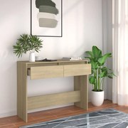 Mesa consola 100x35x76,5 cm derivados madeira carvalho sonoma