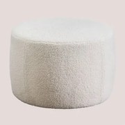 Puff Em Chenille Jaldinguer Branco - Sklum