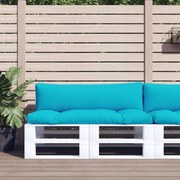 vidaXL Almofadões p/ móveis de paletes 2 pcs tecido oxford turquesa