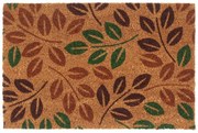 vidaXL Tapete de porta 40x60 cm fibra de coco tufada natural