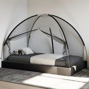 vidaXL Rede mosquiteira com portas malha 220 200x120x130 cm preto