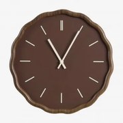 Relógio De Parede Ø35 Cm Em Mdf Tovarx Castanho Chocolate - Sklum