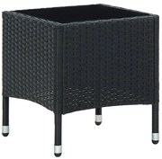 Mesa de jardim 40x40x45 vime PE preto