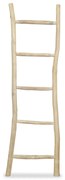 vidaXL Toalheiro escada com 5 degraus em teca 45x150 cm natural