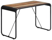 Mesa de jantar 118x60x76 cm madeira maciça recuperada