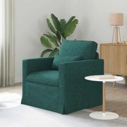 vidaXL Sofá Verde Escuro 78 x 78 x 80 cm tecido