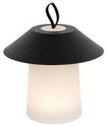 Candeeiro de mesa preto com LED recarregável regulável em 3 níveis - Ivan Design