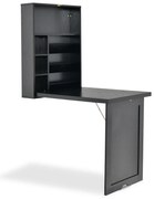 Estante aberta de 3 níveis, 8 cubos, prateleiras de chão, armário de exposição - cinza