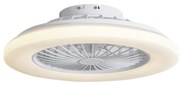 Ventilador de teto branco 48,5 cm incl. LED regulável em Kelvin com controle remoto - Clemo