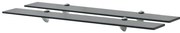 vidaXL Prateleiras flutuantes 2 pcs vidro 80x20 cm 8 mm