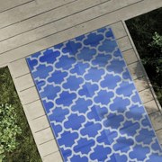 Tapete de exterior 80x150 cm ARAKIL PP azul