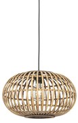 Candeeiro de suspensão oriental bambu 44 cm - Amira Oriental