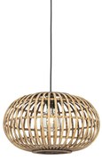 Candeeiro suspenso oriental bambu 44 cm - Amira Oriental