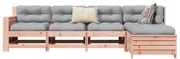vidaXL 5 pcs conj. sofás jardim madeira abeto-de-douglas