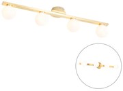 Candeeiro de teto moderno em latão IP44 4-luzes - Cederic Moderno
