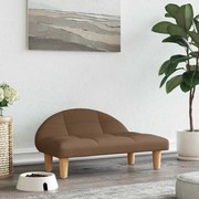 vidaXL Cama para cães 70x52x30 cm tecido castanho