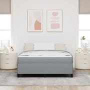 vidaXL Cama Box Cinza claro, Preto 140 x 200 cm