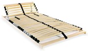vidaXL Estrado de ripas com 28 ripas 7 zonas 90x200 cm