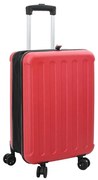 vidaXL Mala Dobrável Casco Duro 24'' Vermelha 43x27x66 cm ABS