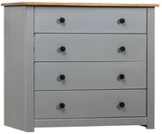 vidaXL Móvel lateral 80x40x73 cm pinho Panama cinzento