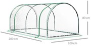 Outsunny Estufa 200x100x80cm para Jardim Terraço Cultivo de Plantas Es