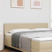 vidaXL Cabeceira LED com cabeceira Manual Cinza Verde 180 cm Poliéster