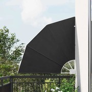 vidaXL Tela de Privacidade para Varanda Antracite 115 x 115 cm tecido