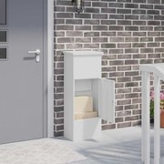 vidaXL Caixa para entrega de pacotes Branco 44,5 x 29 x 110,5 cm Aço