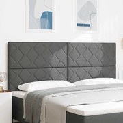 vidaXL Cabeceira Cinza Escuro, Design de Blocos de Diamante, 200 cm em Tecido