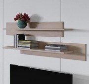 Conjunto de 2 Prateleiras – Leiko – 100x20x20 cm – Sonoma Mate com Sup