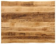 vidaXL Tampo de mesa c/borda viva 100x80x3,8cm mangueira áspera maciça
