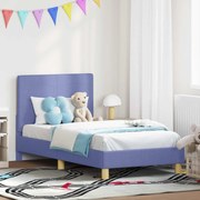 vidaXL Estrutura de Cama Infantil com Cabeceira Azul Jeans 80 x 160 cm