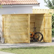 vidaXL Abrigo de jardim p/ bicicletas 232x110x170 cm pinho impregnado