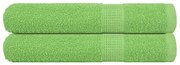 Toalhas 2 pcs 100x200 cm 360 gsm 100% algodão verde maça