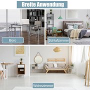 Cama de hóspedes portátil com rodas e colchão de espuma viscoelástica 80 x 190 x 33 cm bege claro, fabricada na Itália