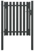 vidaXL Portão de cerca para jardim 1x1,5 m aço antracite
