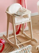 Cadeira alta de baloiço para bonecas em madeira FSC® madeira