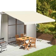vidaXL Tecido de substituição para toldo 5x3,5 m cor creme